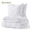 Bamboe Dekbed + 2 Bamboe Hoofdkussen - Lits-Jumeaux 240x200 cm - Warmteklasse 2  - Anti-allergisch - Soepel en Zacht