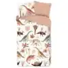 Droomtextiel Kinderdekbedovertrek Dino 140x200/220cm - 100% Zacht Katoen