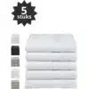 Droomtextiel® Luxe Badhanddoeken Wit 50x100 cm 5 Stuks Pure Katoen Heerlijk Zacht
