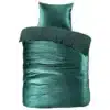 Papillon Uni Velvet Dekbedovertrek - Eenpersoons - 140x200/220 cm - Groen