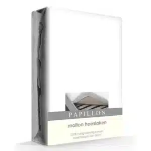 Papillon molton hoeslaken - 100% katoen - 180x220 cm