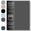 Sleeps Luxe Dubbel Jersey Hoeslaken Antraciet - 180 x 200/220 cm - 100% Hoogwaardige Katoen - Hoge Hoek - Perfecte Pasvorm
