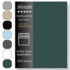 Sleeps Luxe Dubbel Jersey Hoeslaken Groen - 140 x 200 cm - 100% Hoogwaardige Katoen - Hoge Hoek - Strijkvrij