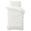 Droomtextiel Teddy Dekbedovertrek Wit - 140x200/220 cm