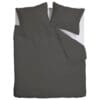 Ambiante Satin Uni dekbedovertrek - Lits-Jumeaux - 240x200/220 cm - Donker Grijs