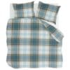 Warlra Scottish Pleasure Petrol dekbedovertrek 200x200/220 cm - 100% Zacht Katoen