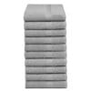 Droomtextiel Handdoeken 50x100 cm - Set van 10 - Hotelkwaliteit - Grijs
