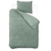 Droomtextiel Teddy Dekbedovertrek Jade Groen - 140x200/220 cm - Luxe Teddystof - Heerlijk Zacht