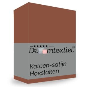Katoen-satijn hoeslaken verpakking Droomtextiel