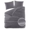 Papillon Dekbedovertrek Mendoza Antraciet - 200x200/220 cm